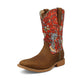 Rustic Brown & Red Floral